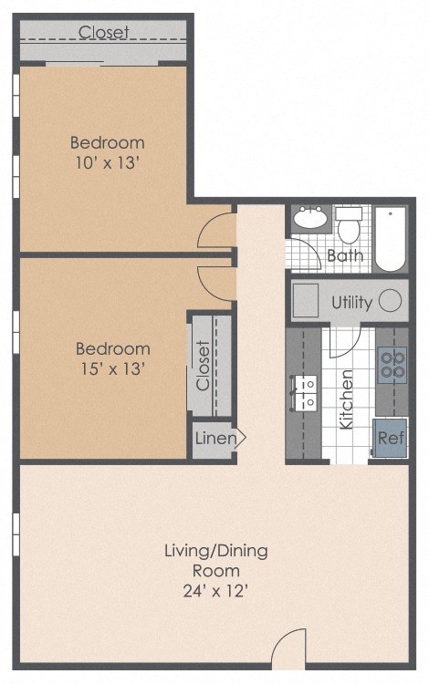 floor plan photo of the aspen in alexandria, va